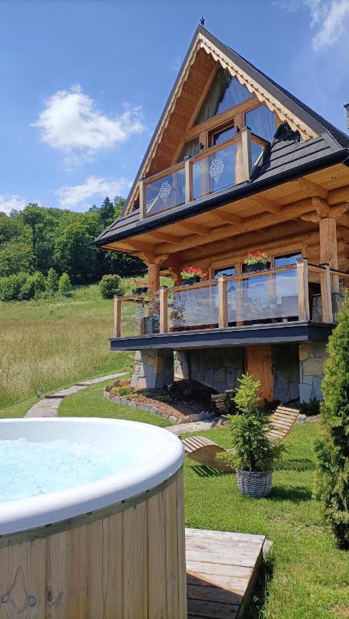 Na Skraju Lasu Domki Z Balia, Jacuzzi Biały Dunajec Extérieur photo